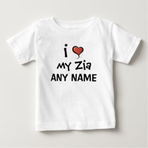 Personalised Zia Love Baby T-Shirt
