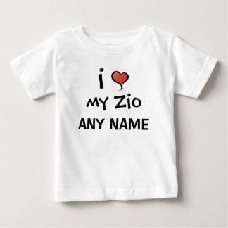 Personalised Zio Love Baby T-Shirt