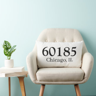 Personalised Zip Code housewarming present         Lumbar Cushion