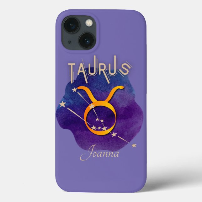 Personalised Zodiac Sign Taurus Constellation Case-Mate iPhone Case (Back)