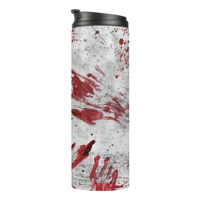 Personalised Zombie Blood Travel Mug (Rotated Right)