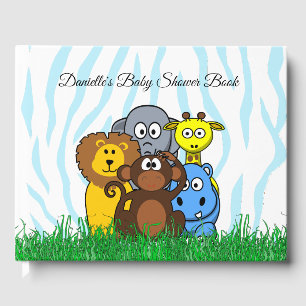 Personalised Zoo Animals Baby Shower Book