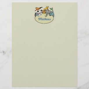 personalised zoo family animals