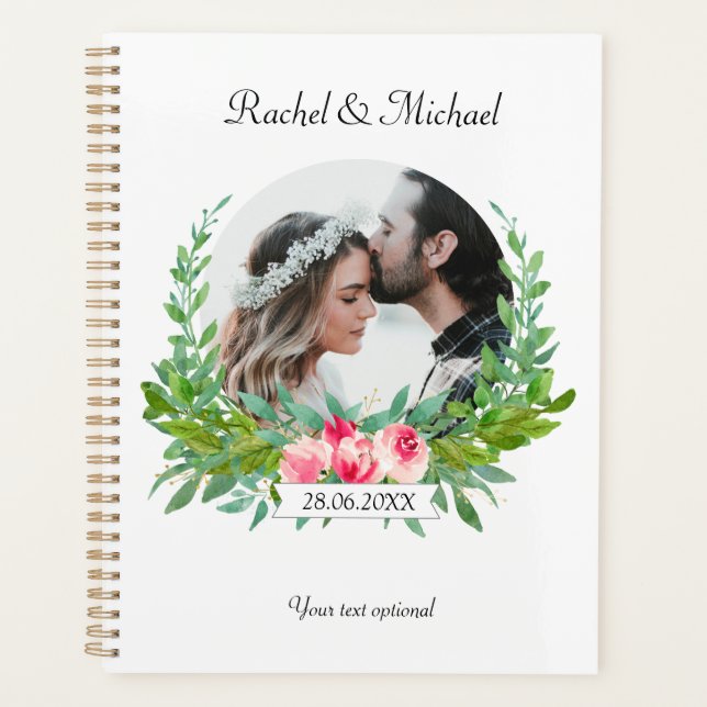 Personalisierbar Foto Hochzeit Planner (Front)