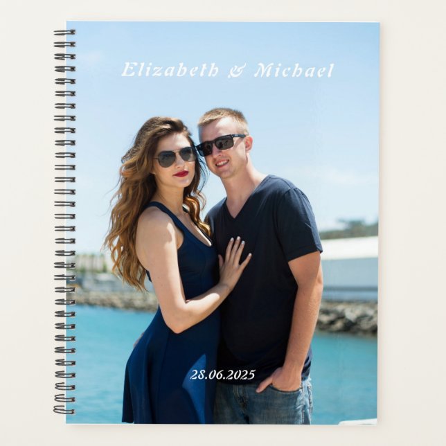 Personalisierbar Foto  Hochzeit Planner (Front)