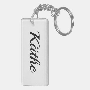 personalisierbar Vorname Käthe schwarz weiß Key Ring
