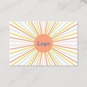 Personalisierte Abstrakter Sonnenschein Business Card