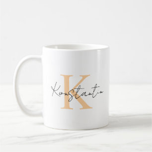 Personalisierte Tasse, Tasse mit Namen und Buchsta Coffee Mug