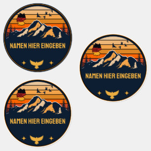 Personalisierter Ortsname Deutschland Runddesign