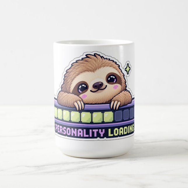 Personality Loading Funny Sloth Coffee Mug (Center)