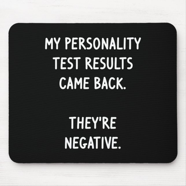 Personality Test Mouse Mat (Front)