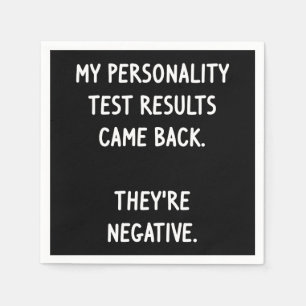 Personality Test Napkin