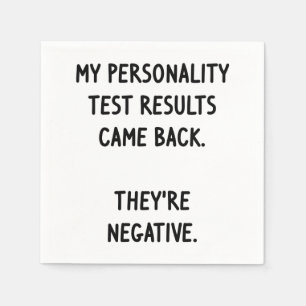 Personality Test Napkin