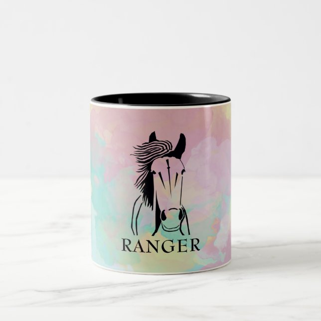 Personalizable Artistic Horse Mug (Center)