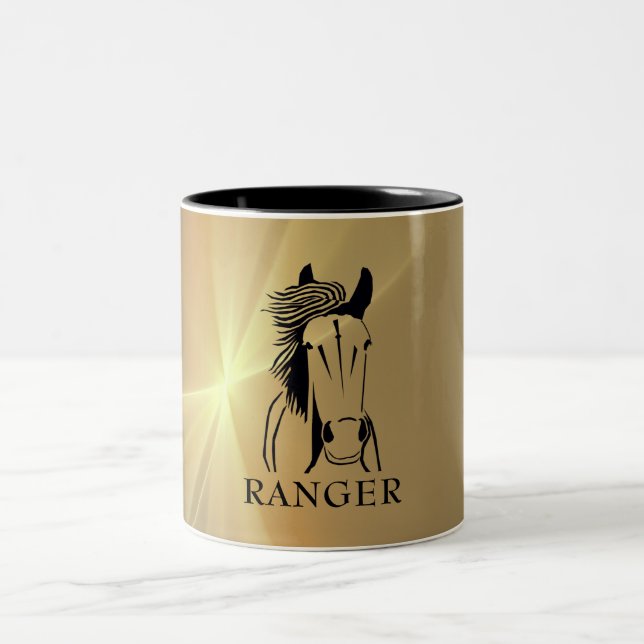 Personalizable Artistic Horse Mug (Center)