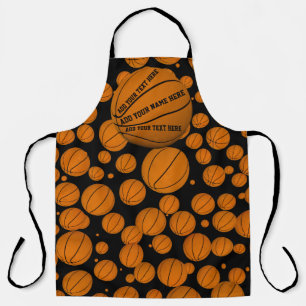 Personalizable Basketball All-Over Print Apron