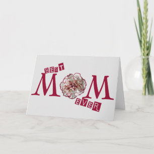 Personalizable "Best Mum Ever" Unique Cute Card
