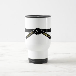 Personalizable Black Belt (Kuro-obi) Travel Mug