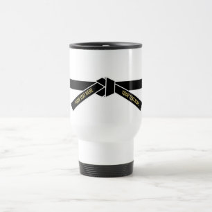 Personalizable Black Belt (Kuro-obi) Travel Mug
