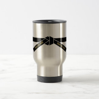 Personalizable Black Belt (Kuro-obi) Travel Mug