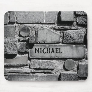 Personalizable Brick Wall Cool Arrangement Mouse Mat