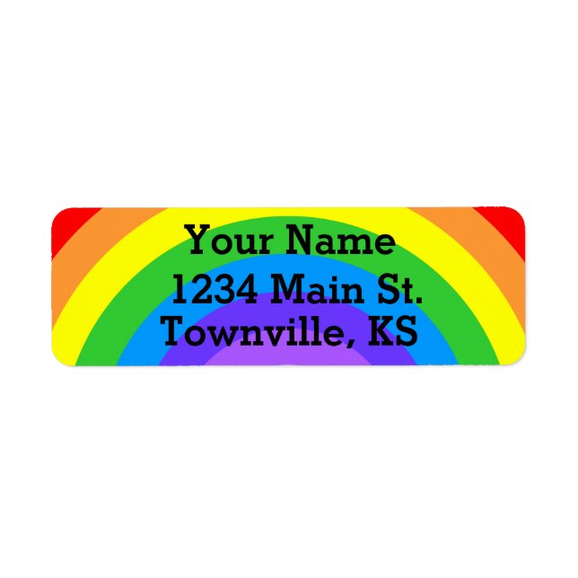 Personalizable Bright Rainbow (Front)
