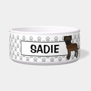 Personalizable Brindle Bullmastiff Dog And Name
