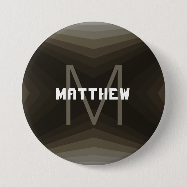 Personalizable button Brown - HAMbyWG (Front)