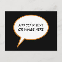 personalizable cartoon speech balloon