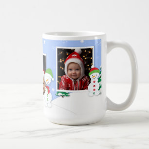 Personalizable Christmas Photo Mug, 15 oz Coffee Mug
