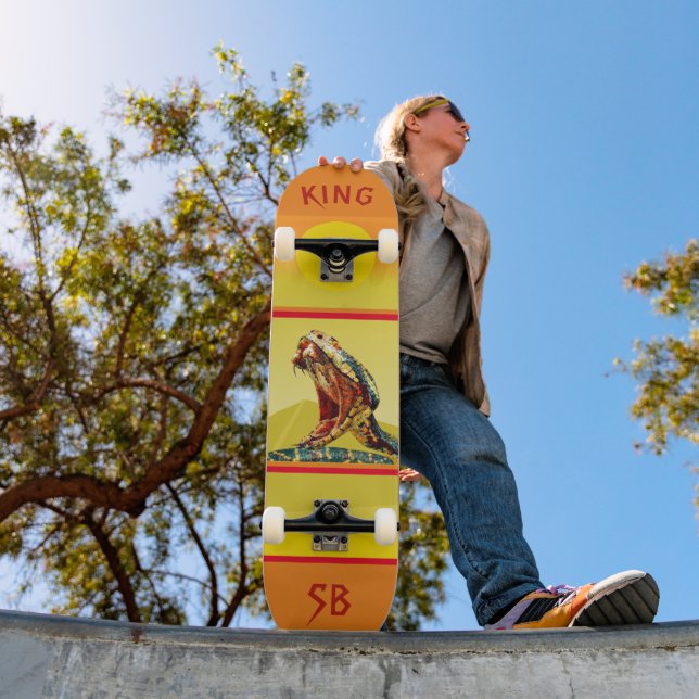 Personalizable Colourful King Cobra Skateboard (Outdoor 1)