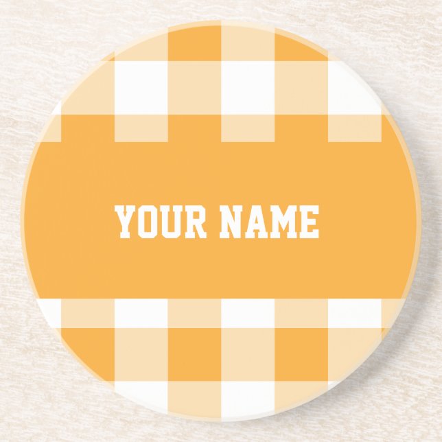 Personalizable cool home décor coaster (Front)