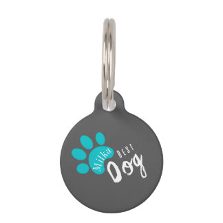 personalizable dog Funny quote Pet badge Tag