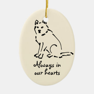 Personalizable Dog Memorial Ornament