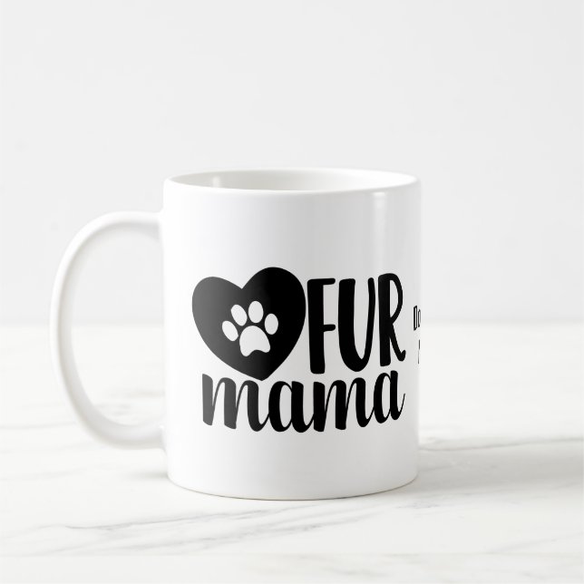 Personalizable Dog Mum Coffee Mug (Left)
