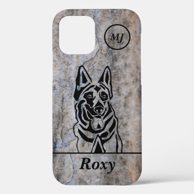 Personalizable German Shepherd Apple iPhone Case (Back)