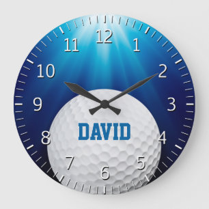 Personalizable Golf   Sport Gifts Large Clock