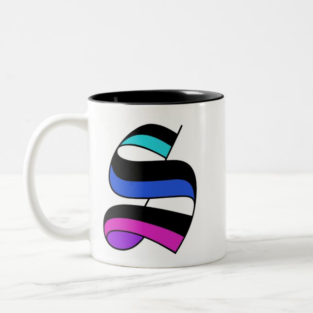 Personalizable Initial Letter S Mug (Left)