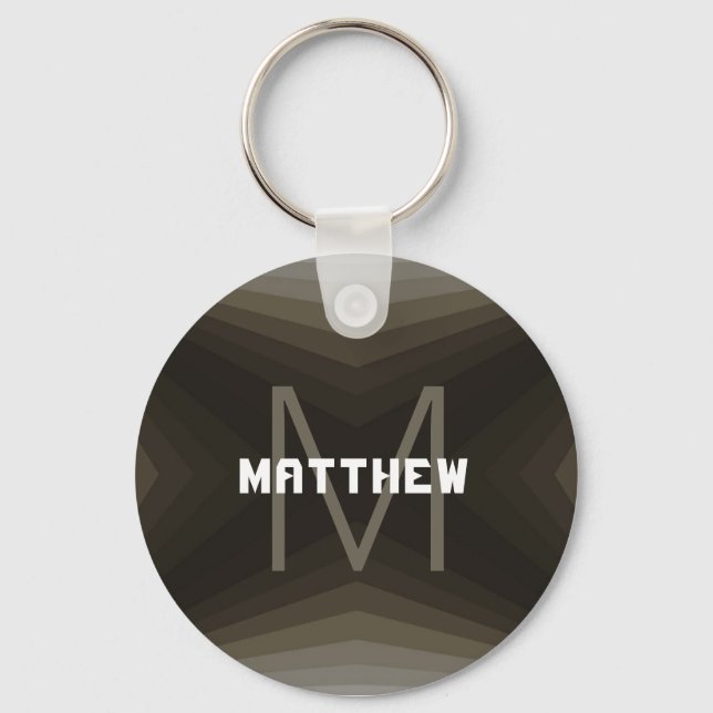 Personalizable Keychain Grayish- Brown - HAMbyWG (Front)
