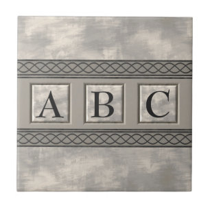 Personalizable Marble Monogram Tile