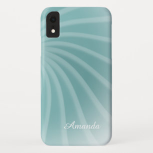 Personalizable - Modern Stylish Pastel Teal Green iPhone XR Case
