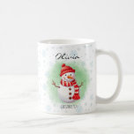 Personalizable Name Christmas Mug<br><div class="desc">Personalizable Name Snowman Mug
Merry Christmas Mug
 Funny Christmas Mug 
Taza Con Arbol De Navidad
Christmas Mug for Coffee 
Funny Christmas Mug Art
Christmas Mug for Kids 
Personalised Christmas Eve Mug 
Christmas Name Mug 
Christmas Mug for Kids
Christmas Mug 15oz 
Coffee Mug Christmas Design</div>