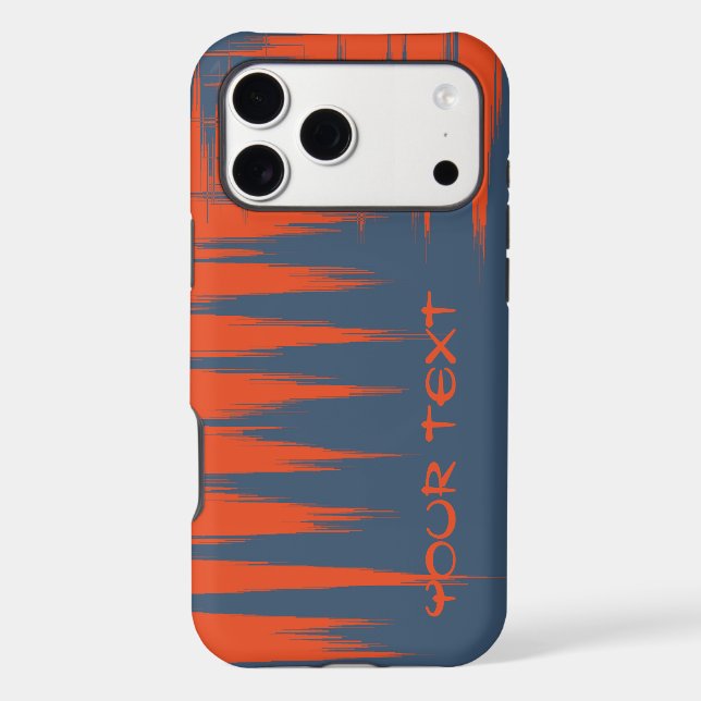 Personalizable Navy and Orange (Back)