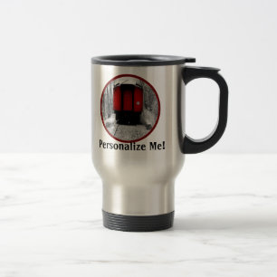 Personalizable Old Fashioned Train Photo Travel Mug