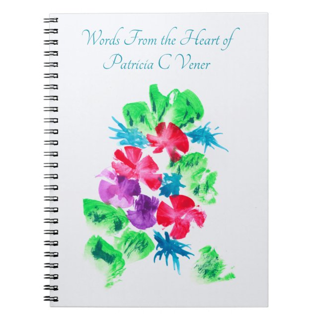 Personalizable Pretty Floral Notebook (Front)
