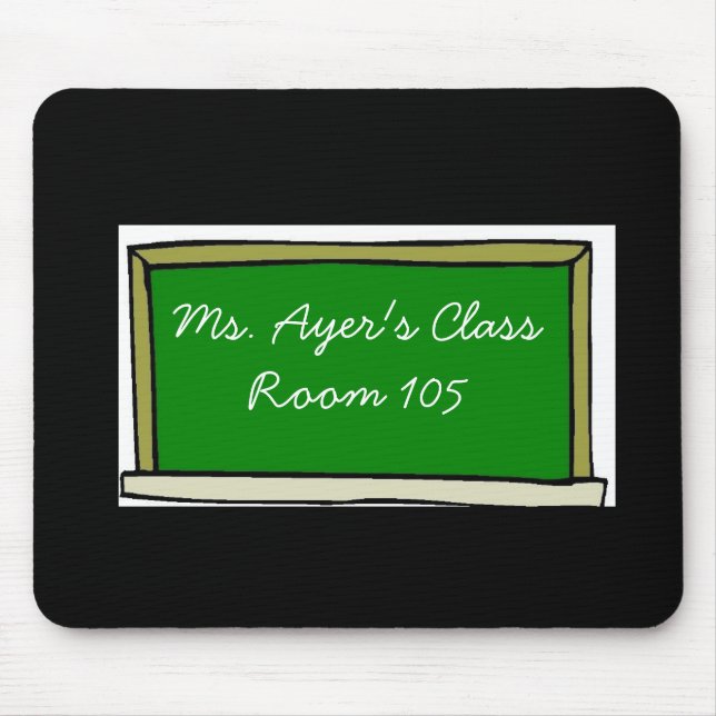 Personalizable Teacher Gift Custom Teacher Name Mouse Mat (Front)