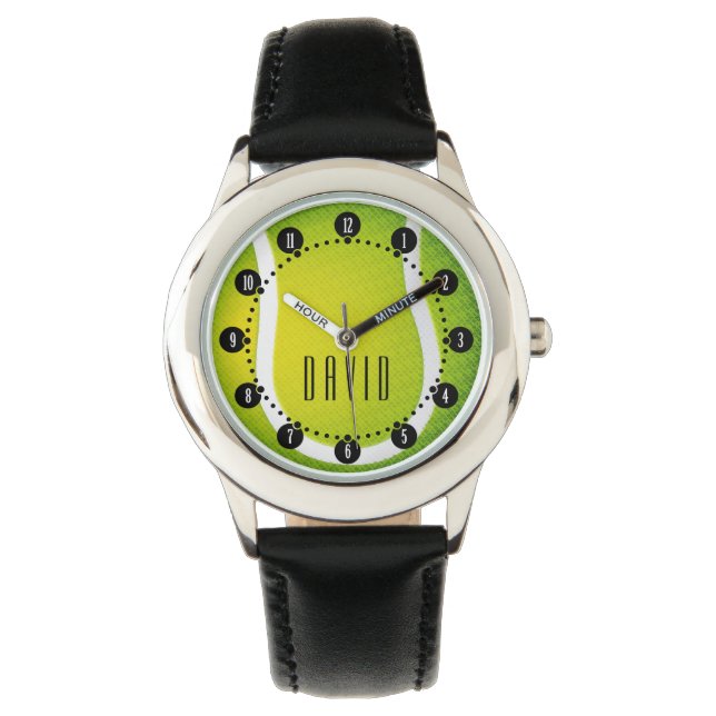 Personalizable Tennis Time | Cool Sport gifts Watch (Front)