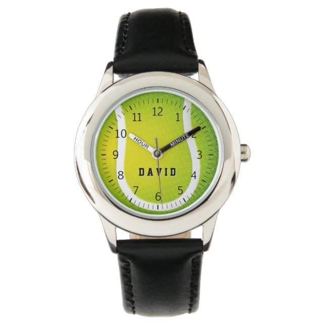 Personalizable Tennis Time | Cool Sport gifts Watch (Front)