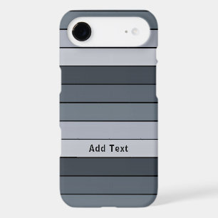 Personalizable - Trendy Modern Space Grey Stripes