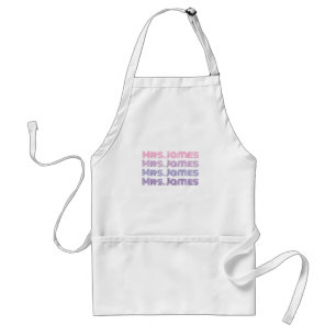 Personalizable wedding bride cook apron